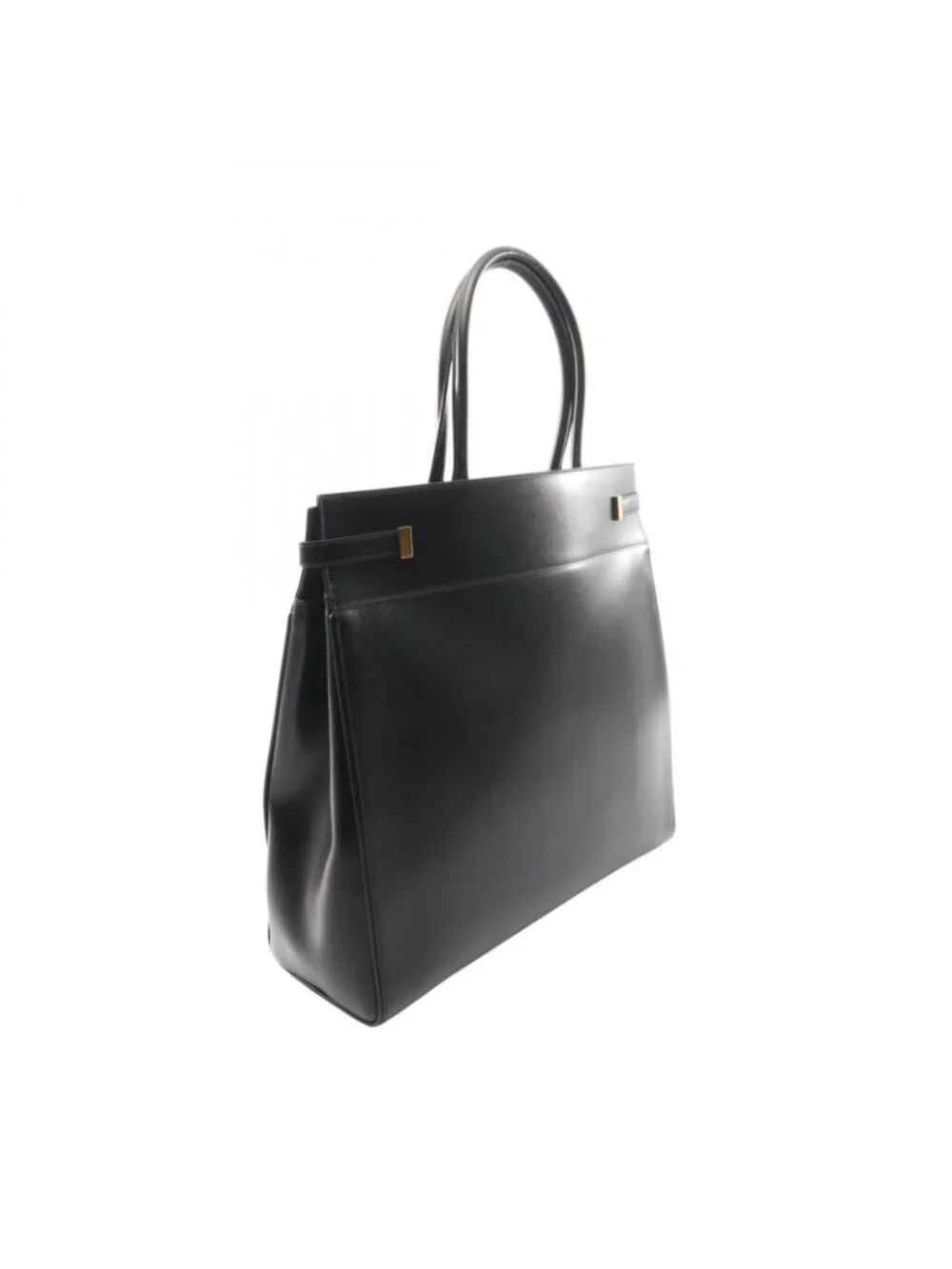 Saint Laurent Paris Tote Bag Manhattan S Black Leather